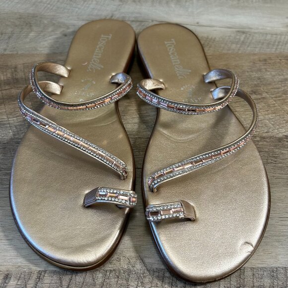 Toscanella Womens Low Heel Sandals - Picture 1 of 3